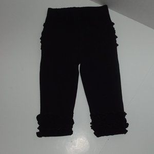 Ruffle Butts Baby Toddler Black Legging, NWT's